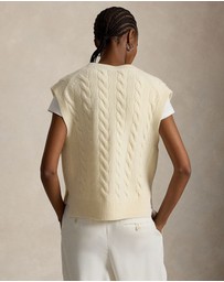 Polo Ralph Lauren - Cable-Knit Wool-Cashmere Sweater Vest