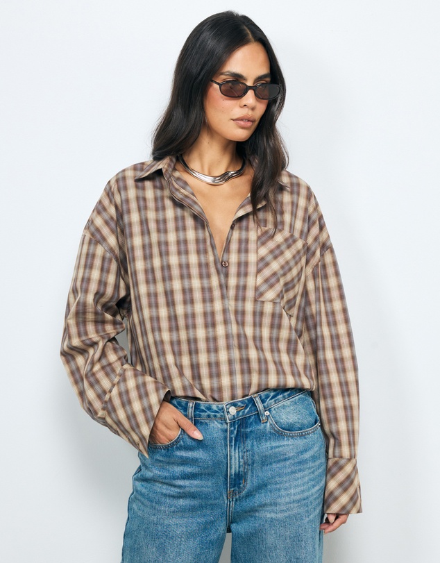 AERE - Maren Relaxed Check Shirt