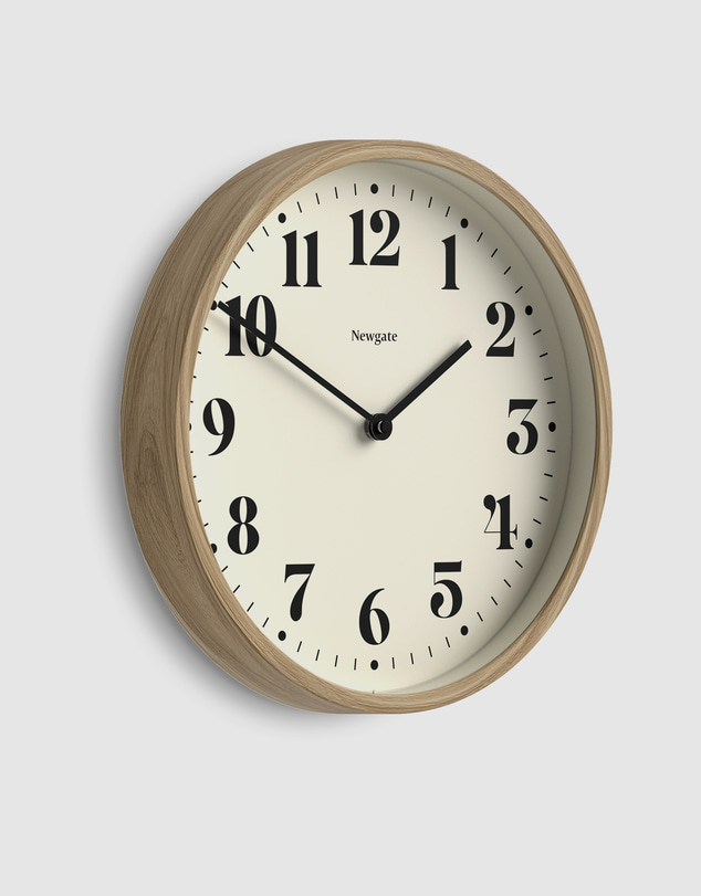 Newgate - Newgate Number Four Theatre Wall Clock-Faux Wood