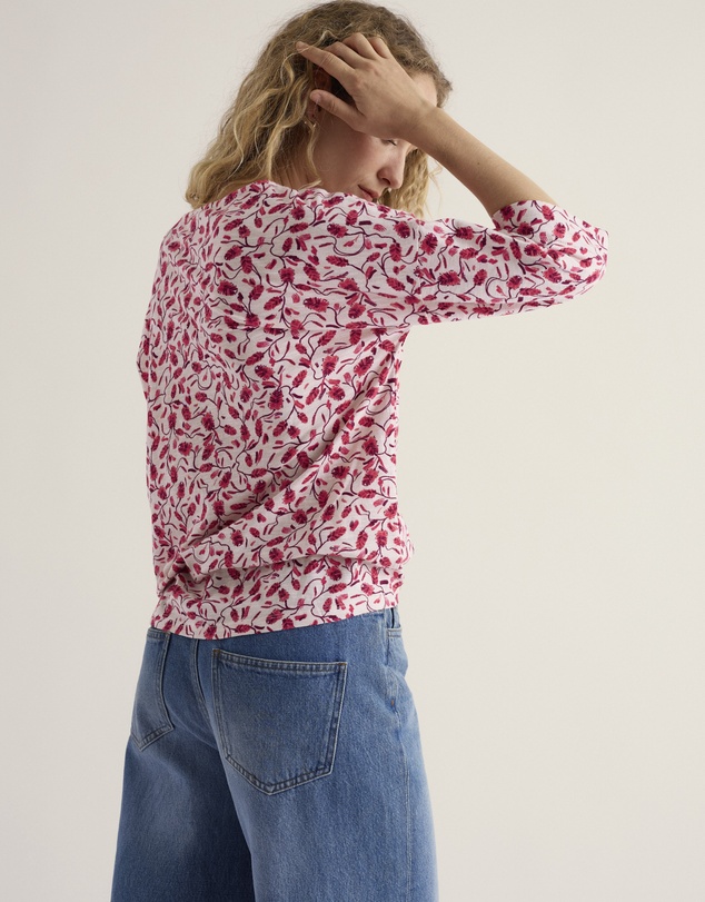 Seasalt - Tremayne Quay Print Jersey Top in GOTS Organic Cotton