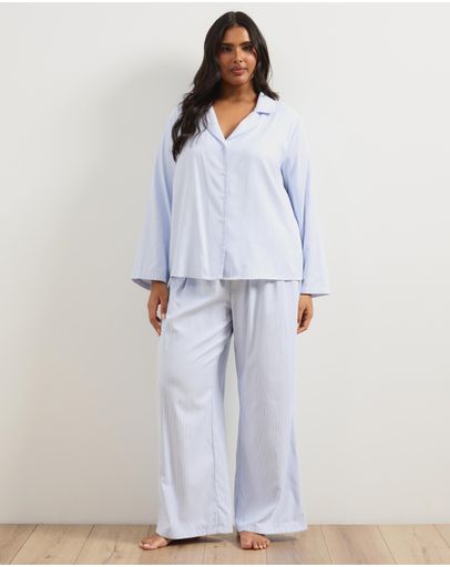 Blue White Stripe