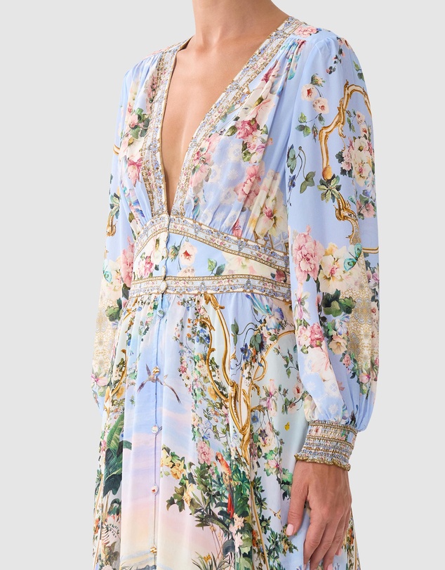 Camilla - Button Dress With Shaped Waistband