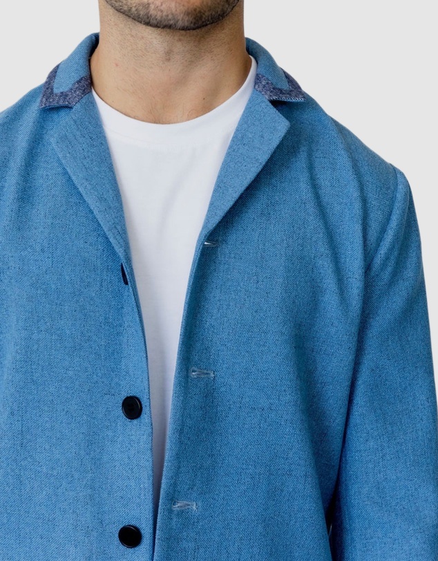 Justin Cassin - Hemming Woven Coat