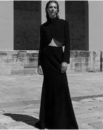 Carla Zampatti - Black Crepe Crop Jacket