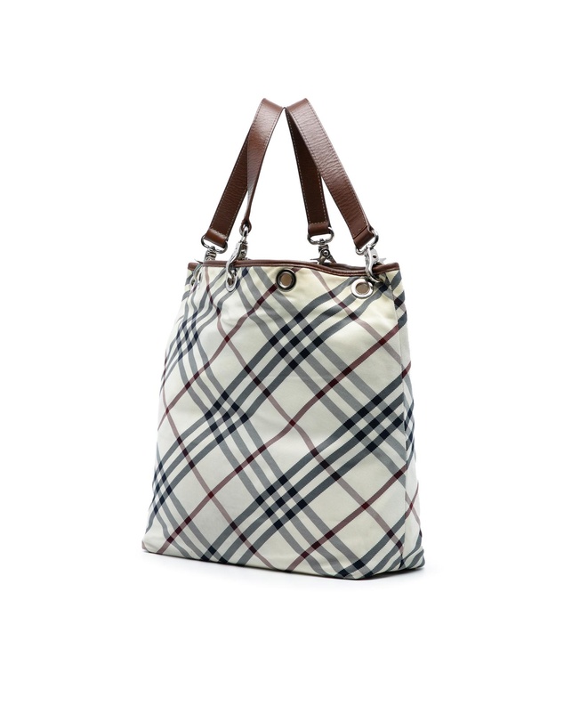 Pre-Loved by Azura Reborn - Pre-Loved Nova Check Canvas Tote