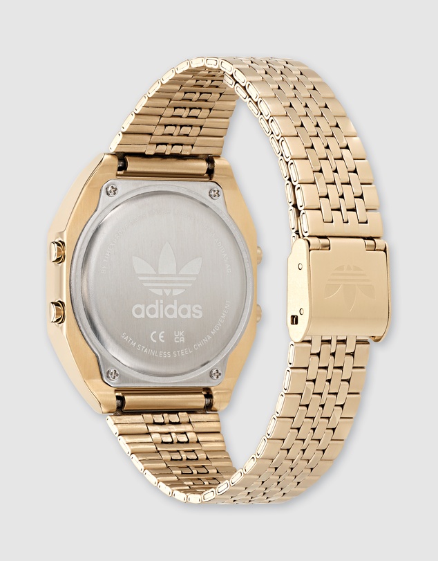 adidas Originals - Digital Two Green & Gold-Tone Watch