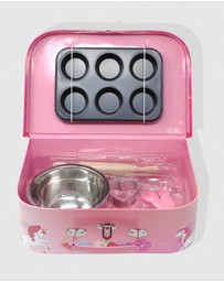 Pink Poppy - Unicorn Butterfly 6 Piece Kids Baking Set & Carry Case