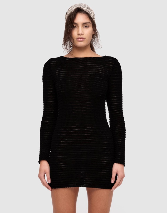 Zulu & Zephyr - Cotton Lattice Knit Mini Dress