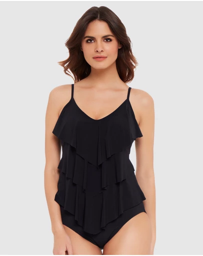 Magicsuit - Solids Rita Slimming Tiered Tankini Top
