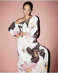 Stine Goya - Heavy Crepe, Structured Off-Shoulder Dress