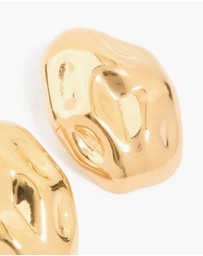 Lovisa - Waterproof Gold Plated Stainless Steel Pebble Stud Earrings