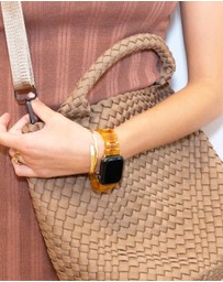Chuchka - Woven Neoprene Mini Tote - Nude
