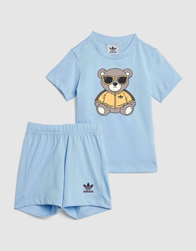 adidas Originals - Teddy Bear Shorts and Tee Set - Babies-Kids