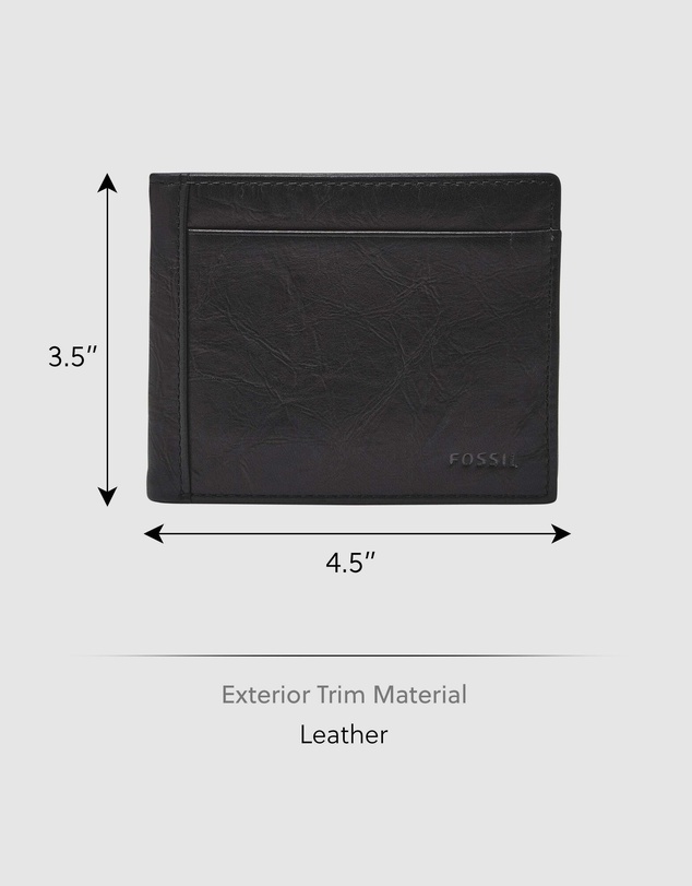 Fossil - Neel Black Wallet