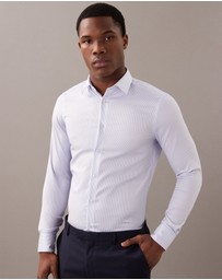 Calvin Klein - Stripe Slim Cotton Stretch Shirt