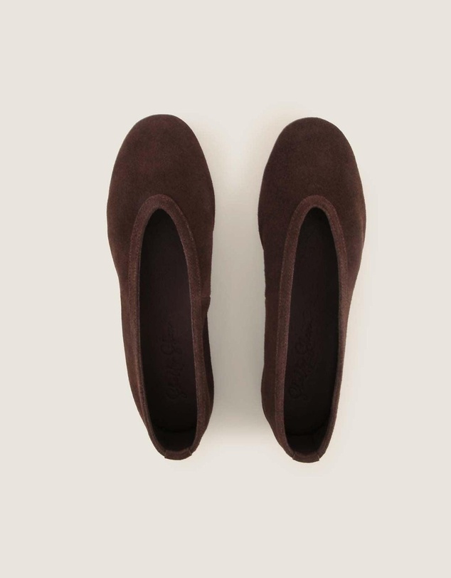 Shelly Shen - Salem Ballet Flats Brown Suede