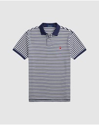 Polo Ralph Lauren - Custom Slim Fit Striped Mesh Polo Shirt