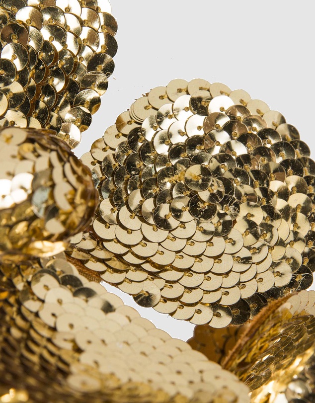 Max Alexander - Shiny Gold Flower Fascinator
