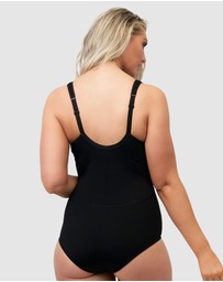Naturana - Wirefree Opaque Shaping Bodysuit With Mesh