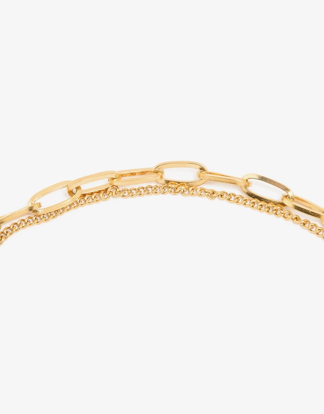 Lovisa - Waterproof Gold Plated Stainless Steel Molten Pendant Layered Necklace