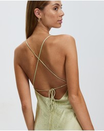 Third Form - Crush Bias Cowl Slip Dress