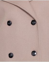 Petal & Pup - Saylor Cropped Car Coat - Oatmeal