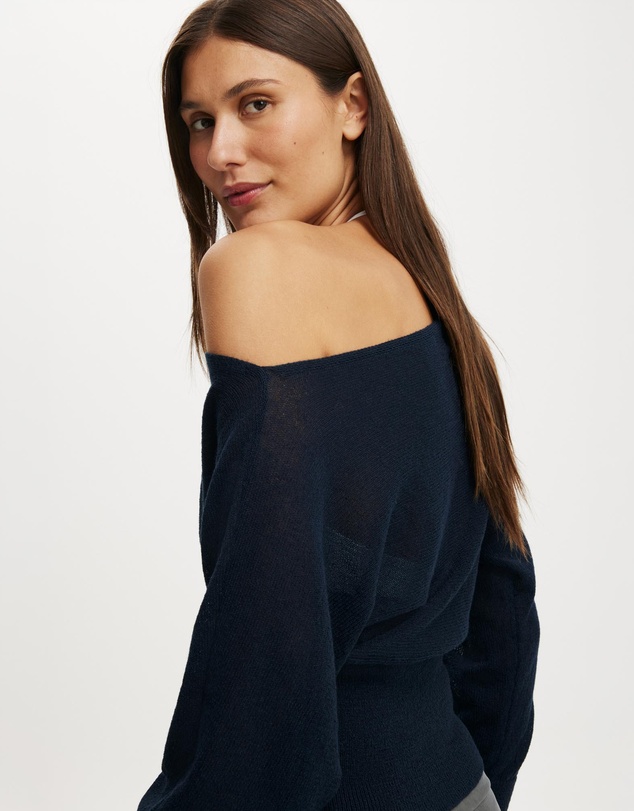 Cotton On - The Breezy LS Batwing Knit Top