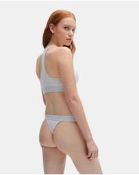 HUGO - Stretch-Cotton Logo Thong Briefs