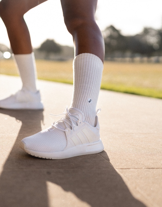 Swanky Socks - White Signature Sport