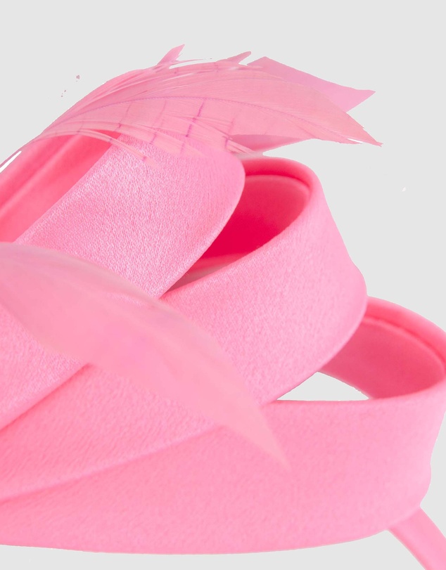 Max Alexander - Large Hot Pink Satin Bow Racing Fascinator