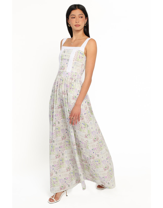 Petal & Pup - Raelyn Maxi Dress - Purple Abstract