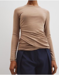 Country Road - Jersey Wrap Top