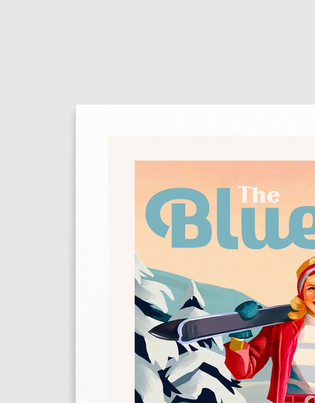 Olive et Oriel - The Bluebird Daily Pinup Ski by The Whiskey Ginger Art Print