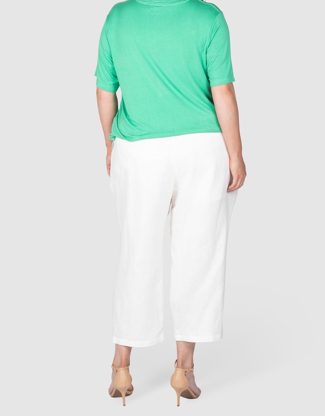 Love Your Wardrobe - Grace Crop Linen Pants