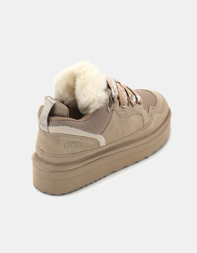 AusWooli Ugg Boots - Hamilton Sheepskin Wool Urban Chic Lace Sneakers