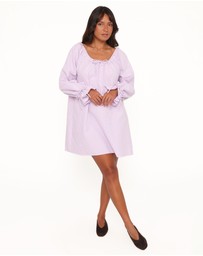 Petal & Pup - Wendy Mini Dress - Lilac Gingham