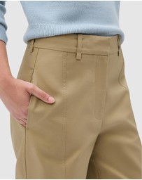 Oroton - Tailored Curved Leg Pants