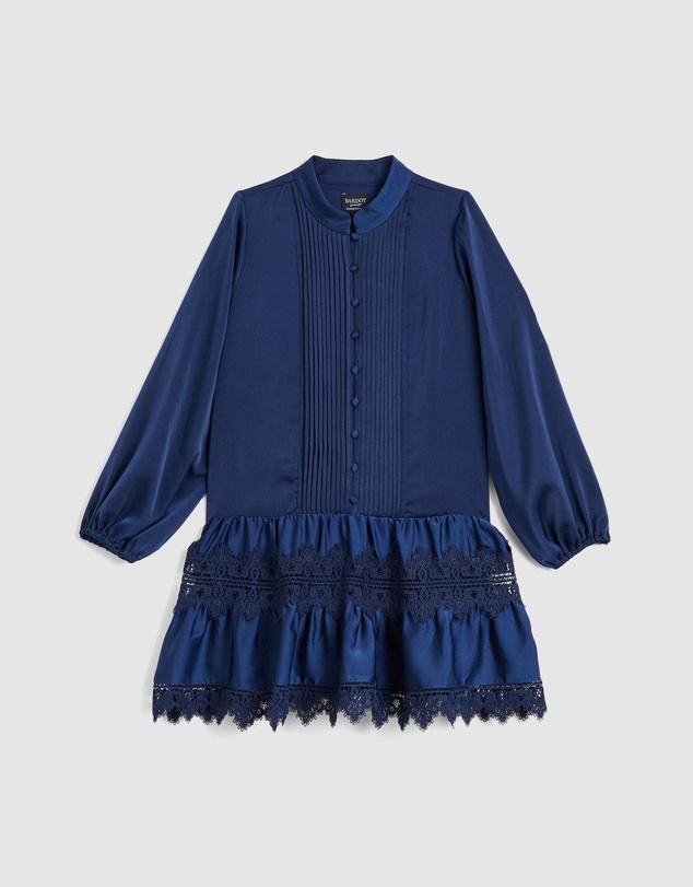 Bardot Junior - Anie Satin Shirt Dress - Kids-Teens