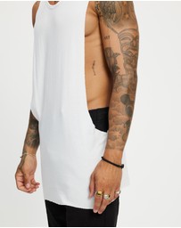 Surrounded By Ghosts - The Titanium Rib Knit Muscle T-Shirt