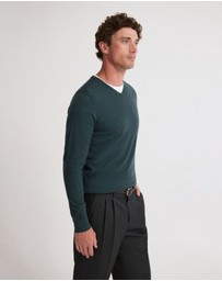 Oxford - Basic V-Neck Pure Wool Pullover