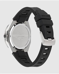 Aston Martin - TKS Black Dial Black Gunmetal Silicone Strap Watch