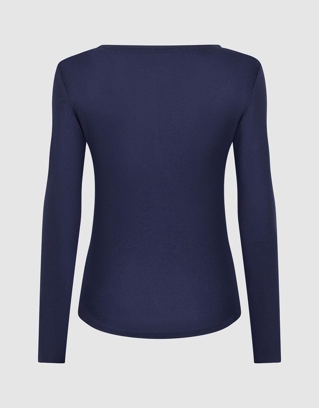 Hunkemoller - Long Sleeve Rib Modal Henley Top