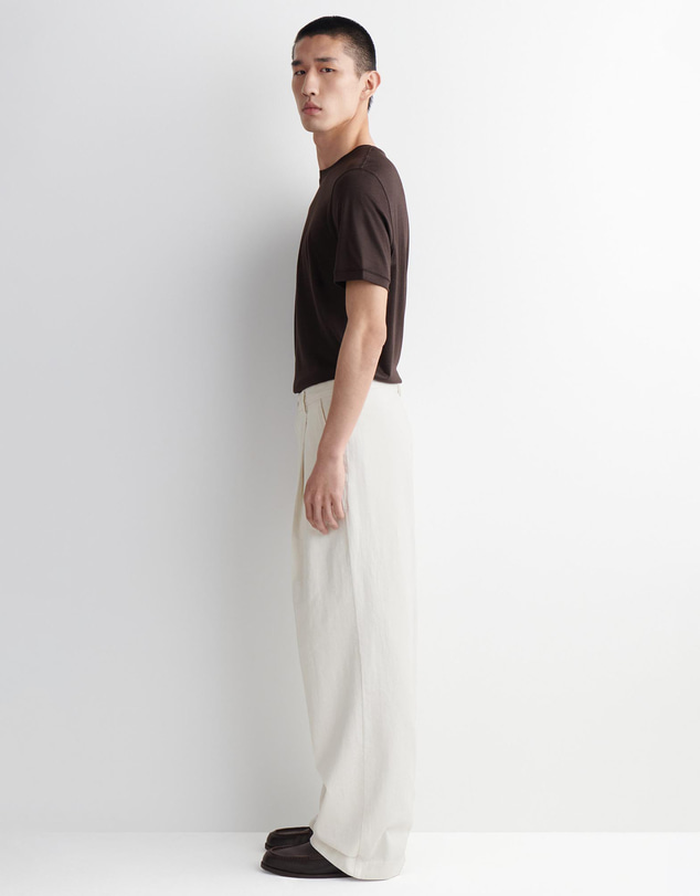 COS - Pleated Relaxed-Fit Wide-Leg Denim Trousers