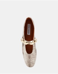 Steve Madden - Poppin Natural Snake Flats