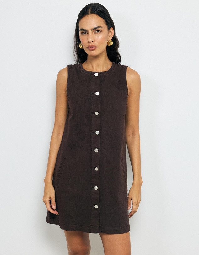 AERE - Clio Denim Mini Dress