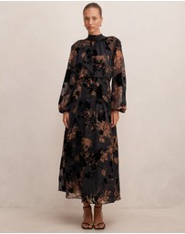Forever New - Janelle Velvet Burnout Maxi Dress