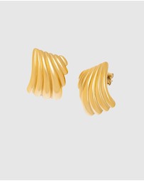 Nialaya Jewellery - Women's Geometric Wing Earrings
