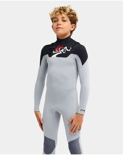 Quiksilver - Boys 8 to 16 Young Guns 3/2mm Full Zip Wetsuit