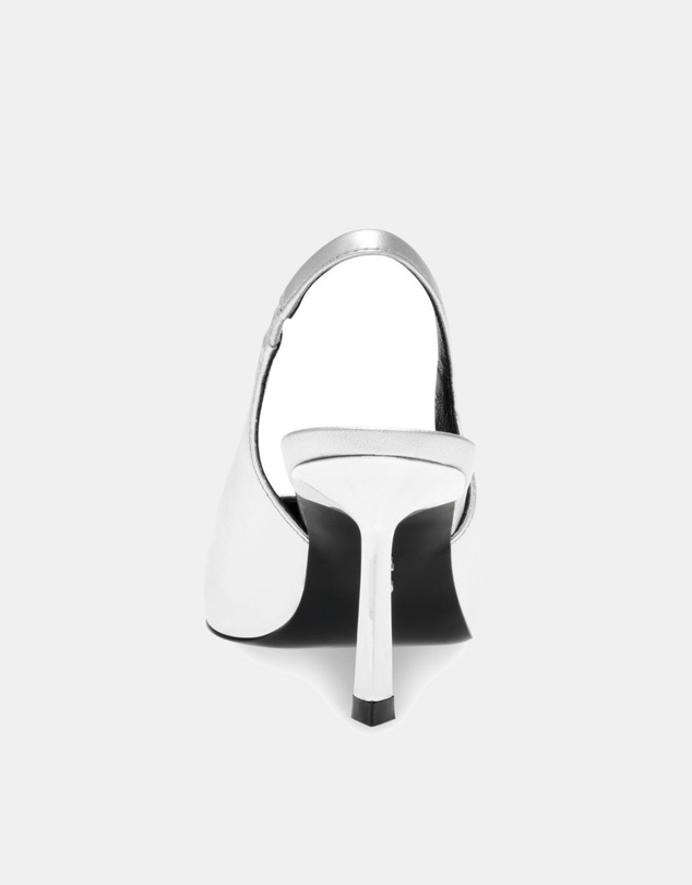 Steve Madden - Kling silver slingback heels