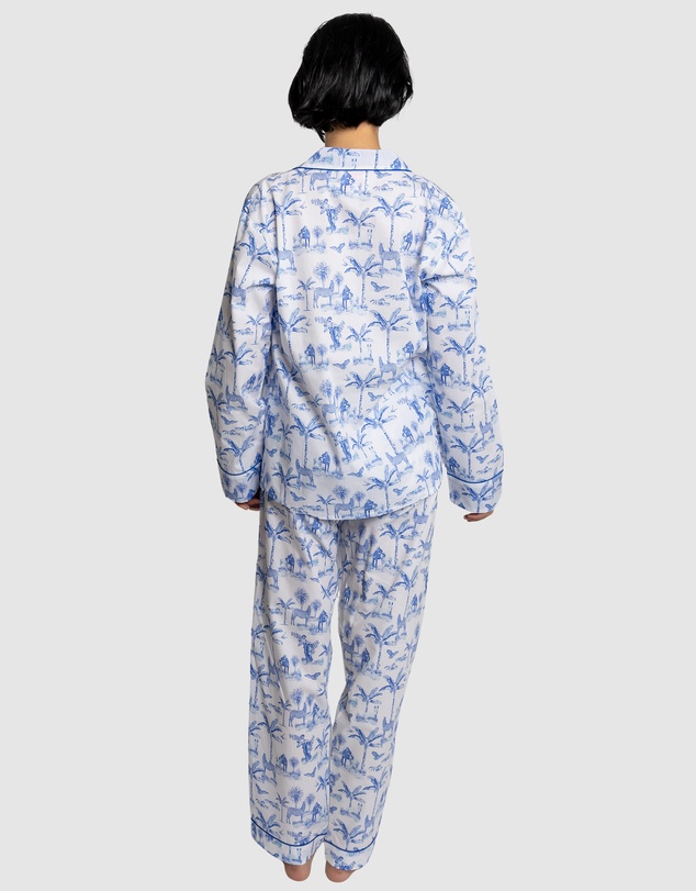 Sant And Abel - Women's Skydog Blue Long PJ Set